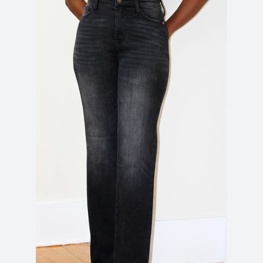 Judy Blue Black High Rise Black Straight Leg Jeans Sz 13 NWT